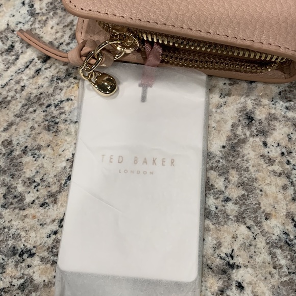 PR: Ted Baker London Taupe Leather Sunken Padlock Matinee Wallet Taupe - Picture 13 of 13